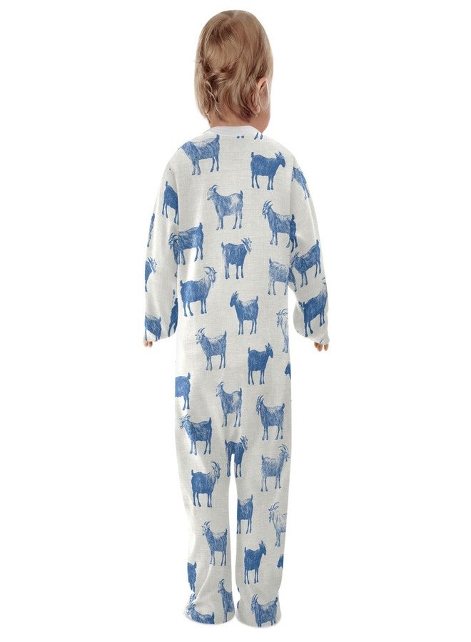 Dussdil French Farmhouse Goat Baby One-Piece Footies Newborn Rompers Pajamas Cotton Footed Pjs for Sleep Play Boys Girls 3M - Image 5