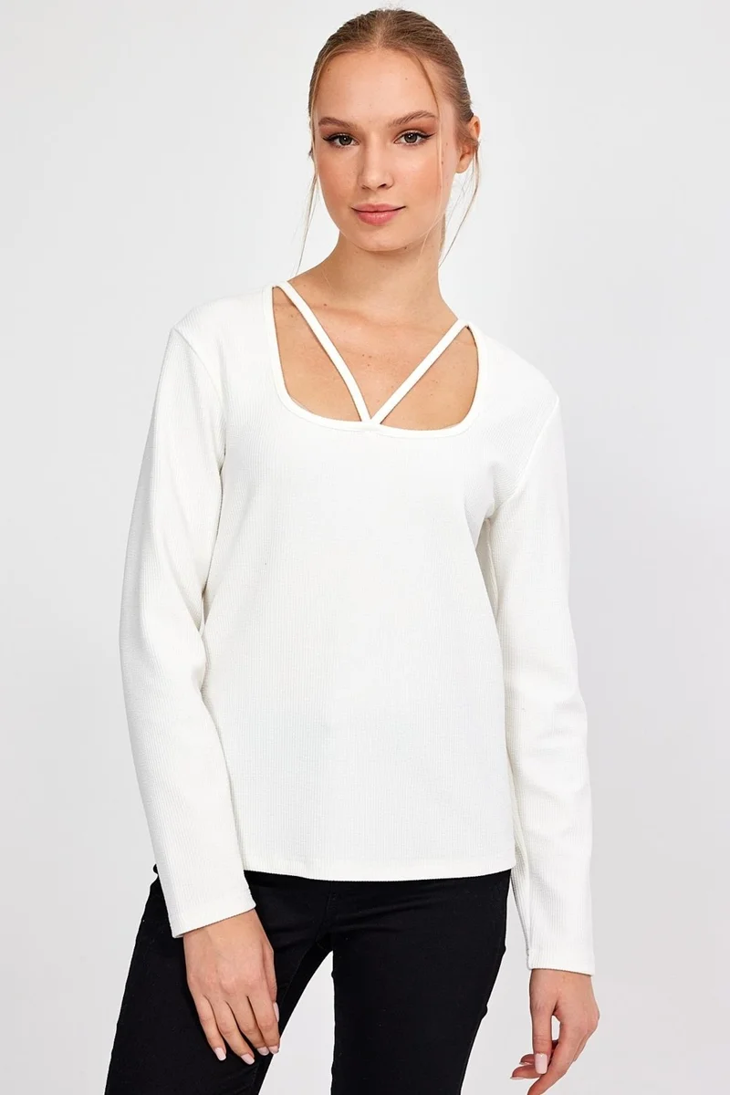 Alexander Gardi Collar Detailed Blouse (B23-394A)