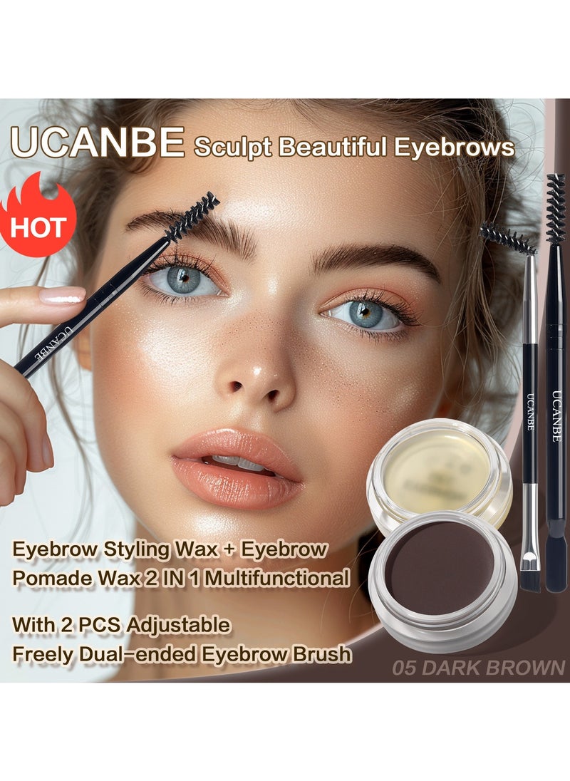 UCANBE Waterproof Long Lasting Brow Gel and Pomade Duo