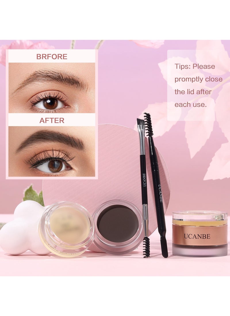 UCANBE Waterproof Long Lasting Brow Gel and Pomade Duo