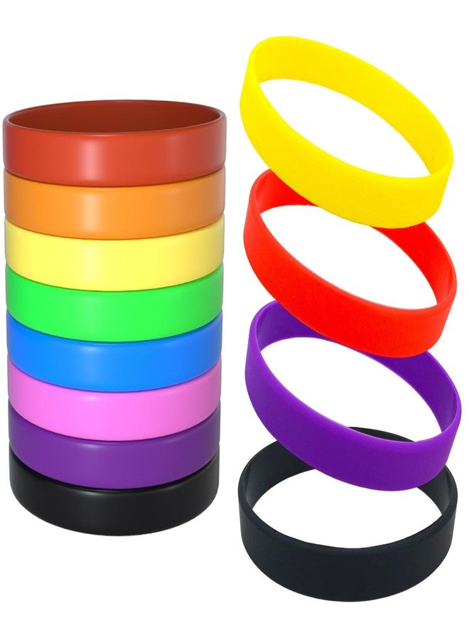 xinxingin 8 Pcs Hand Bands for Men Rubber Bracelet, Stylish Men Accessories for Daily Casual Wear and Sports Activities, Waterproof Wrist Band for Swimming and Outdoor Adventures, Parties and Gifting - Image 1