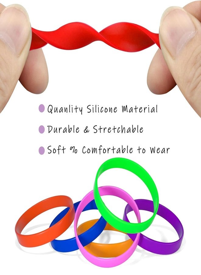 xinxingin 8 Pcs Hand Bands for Men Rubber Bracelet, Stylish Men Accessories for Daily Casual Wear and Sports Activities, Waterproof Wrist Band for Swimming and Outdoor Adventures, Parties and Gifting - Image 3