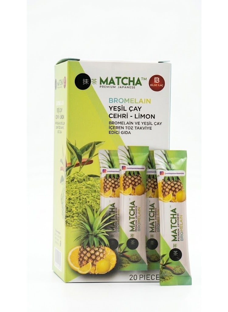 MATCHA Matca - Yeşil Çay & Cehri & Limon & Ananas (20 Paket) - Image 3