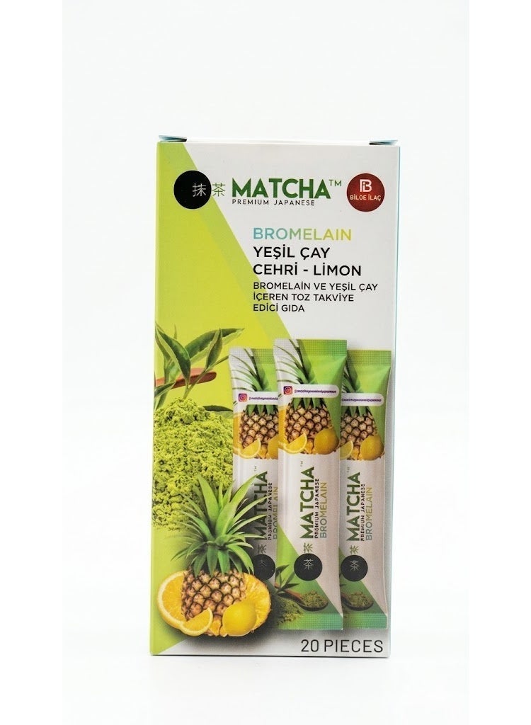 MATCHA Matca - Yeşil Çay & Cehri & Limon & Ananas (20 Paket) - Image 1