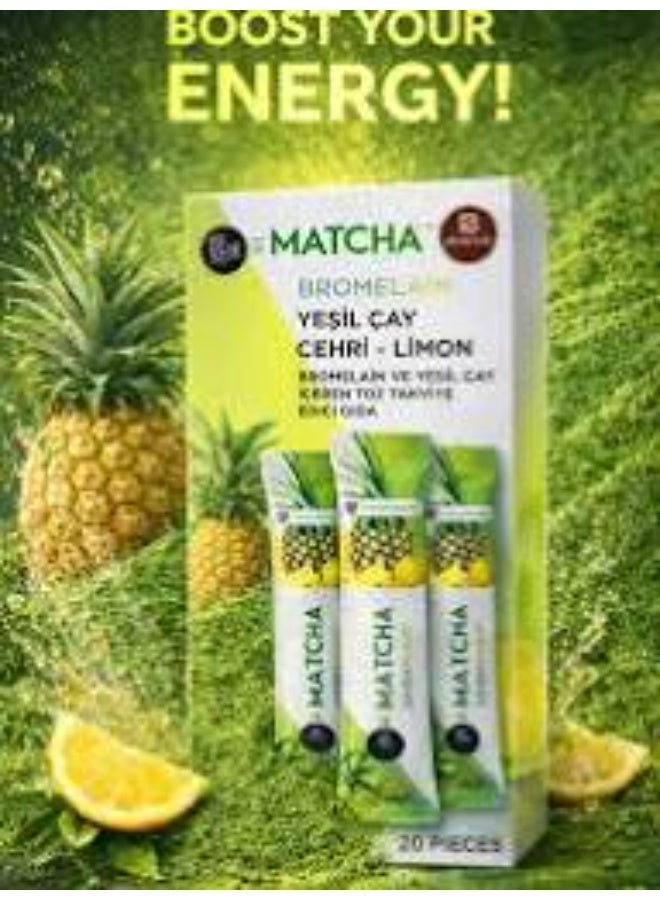 MATCHA Matca - Yeşil Çay & Cehri & Limon & Ananas (20 Paket) - Image 2