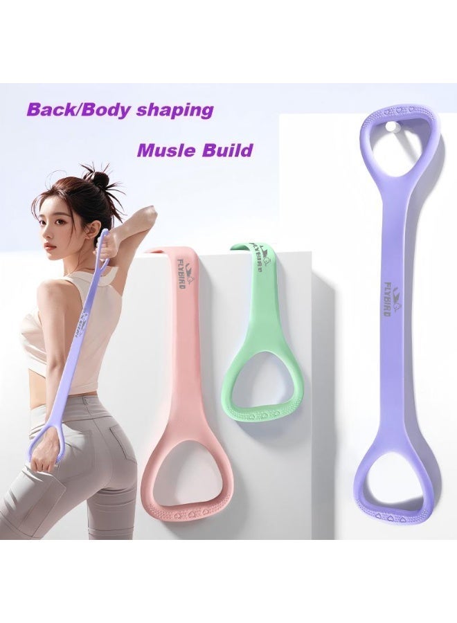 طائر الطيران شريط مقاومة  بشكل الرقم 8، حزام مرن لتمارين الذراعين والظهر والأكتاف، مشد تمديد للقدم والساق واليد، معدات تدريب الذراع لليوجا والبيلاتس والتمدد والعلاج الطبيعي، لتمارين صالة الجيم المنزلية - Image 5