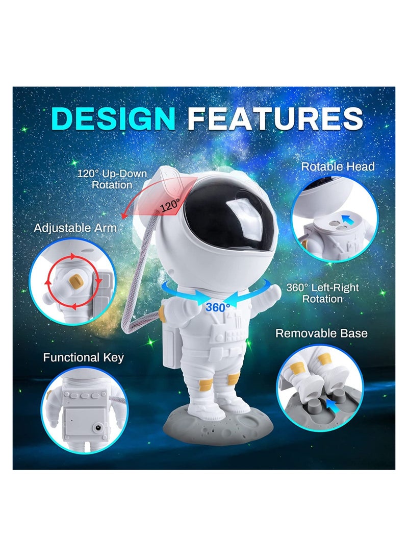 ELTRAZONE Astronaut Star Projector Night Light,with Timer,Remote Control and 360°Adjustable Design,Nebula Starry Galaxy Ceiling Projector for Baby Kids Adults Bedroom Decor - Image 2