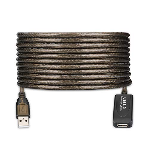 LDKCOK كابل تمديد نشط LDKCOK USB 2.0 نوع A ذكر إلى أنثى 30 قدم، سرعة عالية 480 ميجابت في الثانية (30FT-10M) - Image 1