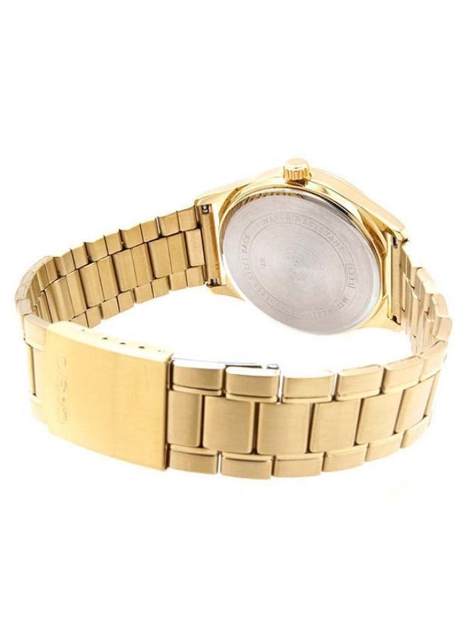 Casio MTP-V006G-9BUDF Men's Stainless Steel Analog Quartz Watch, 38 mm, Gold - Image 2