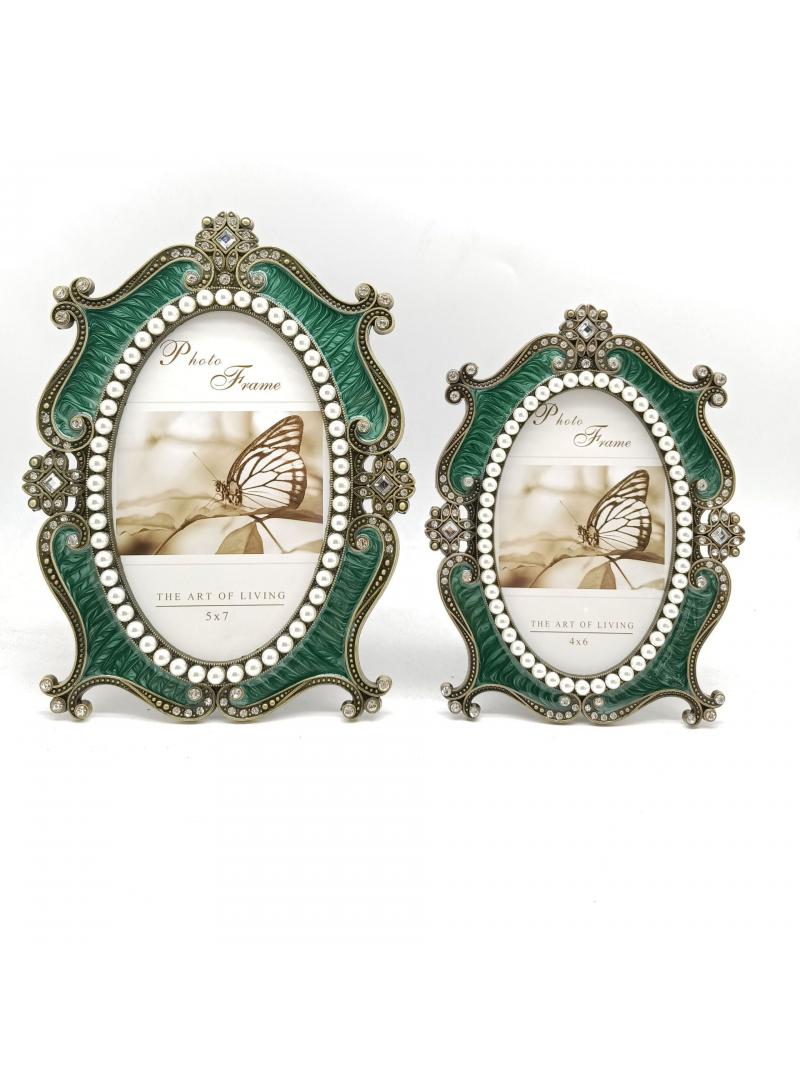 Fashionable retro metal frame with lightweight home decor embellishments of 6 inches - Image 3