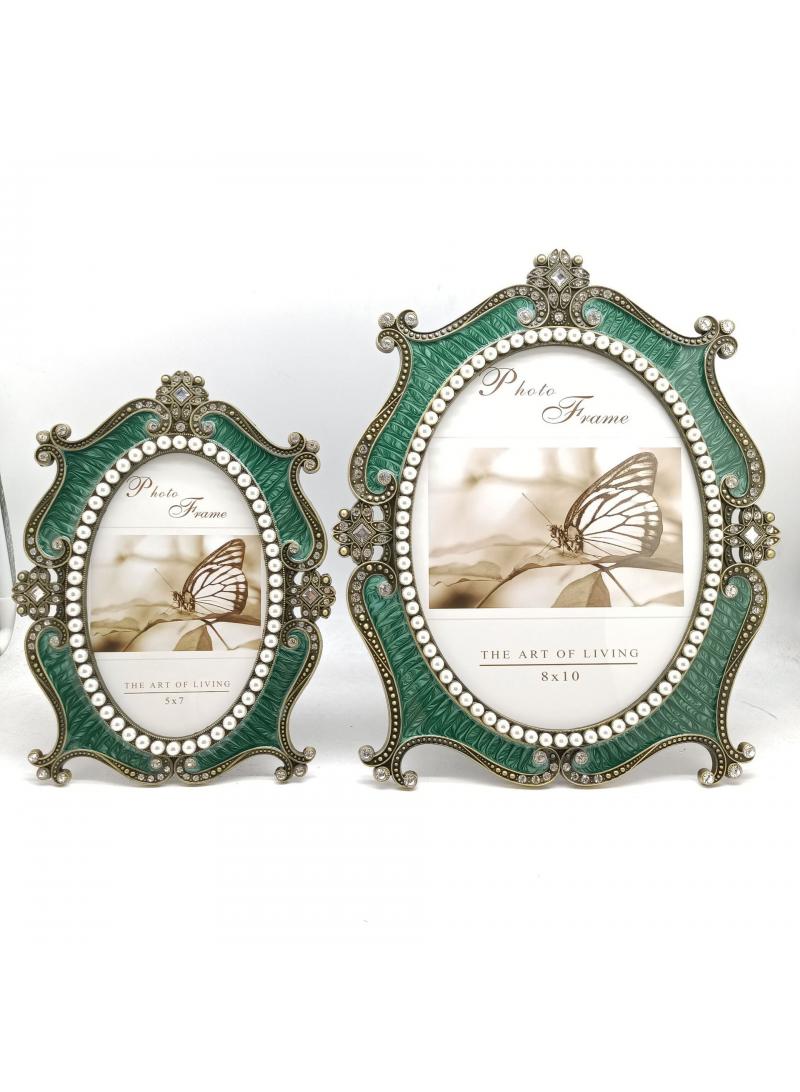 Fashionable retro metal frame with lightweight home decor embellishments of 6 inches - Image 2