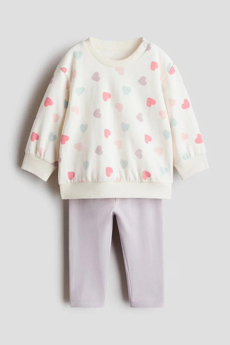 H&M 2-piece sweatshirt and leggings set
