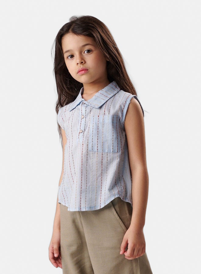 جودي ميني بلوزة ياقه - Image 2