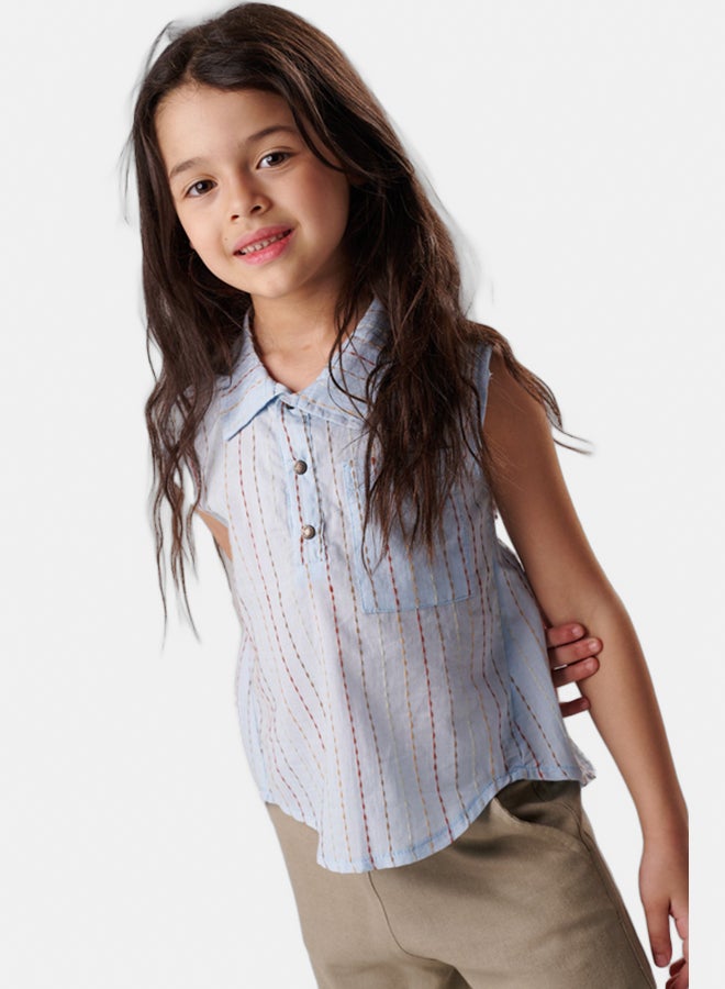 جودي ميني بلوزة ياقه - Image 4