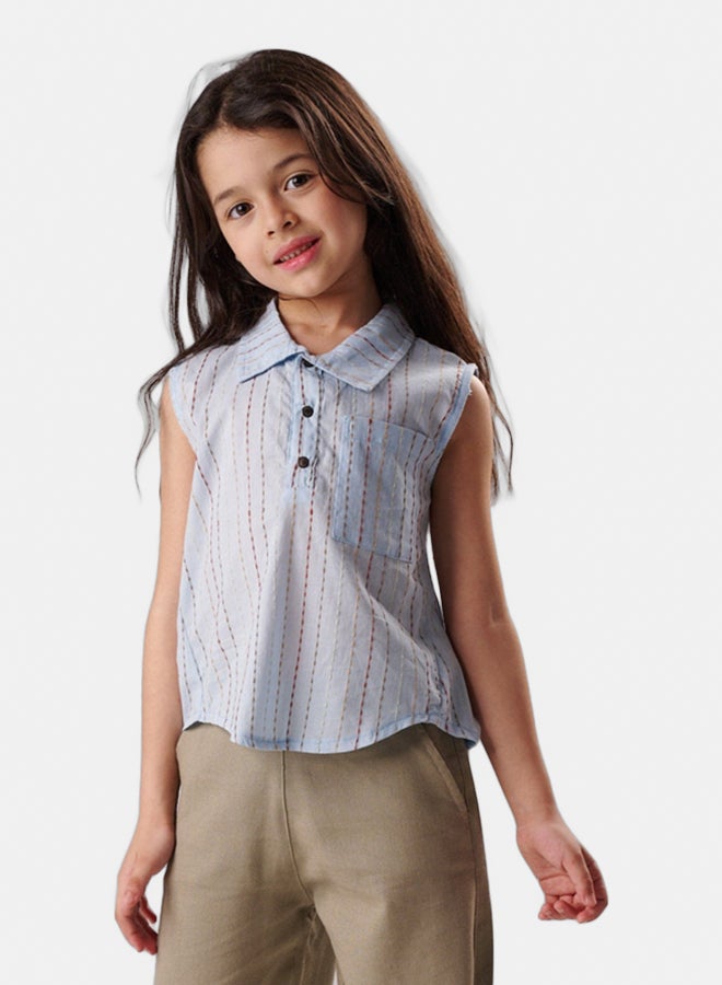 جودي ميني بلوزة ياقه - Image 1