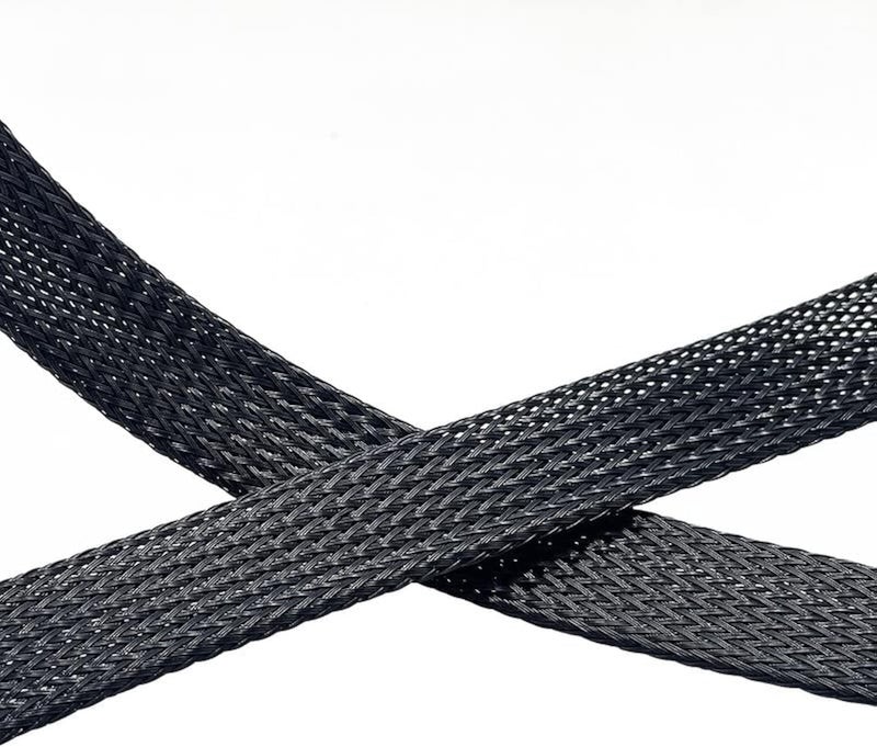 Aibole 25Ft-3/4inch PET Expandable Braided Wire Sleeving,Wire Loom Cable Sleeve for TV,Computer,Home Theater,Automotive,Home Industrial,Electrical Wires,Chemical,Protect Cat from Chewing Cords,Black - Image 1