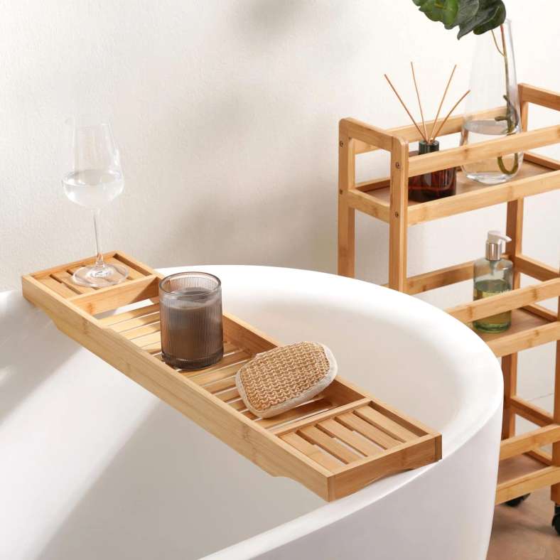Pan Home حامل الحمام من نيسيتا مصنوع من الخيزران - طبيعي - Image 1