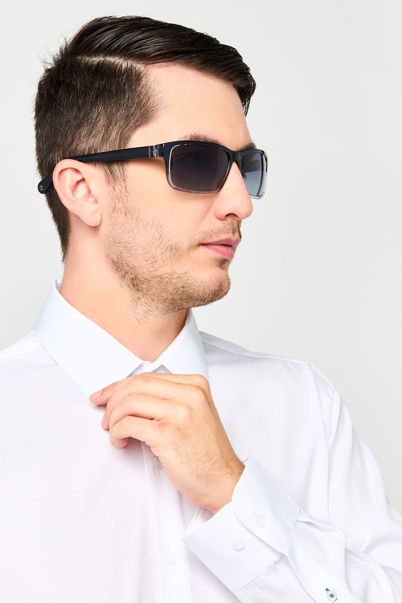 Timberland Men TB00053 Rectangular Sunglasses, Navy - Image 2