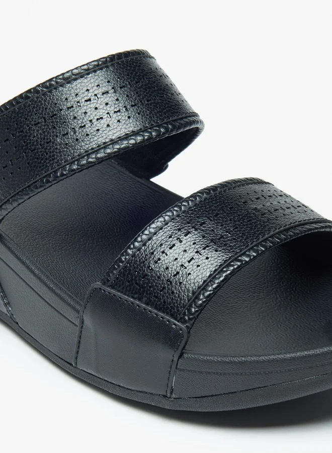 Le Confort Women's Cutwork Detail Slip-On Slide Sandals