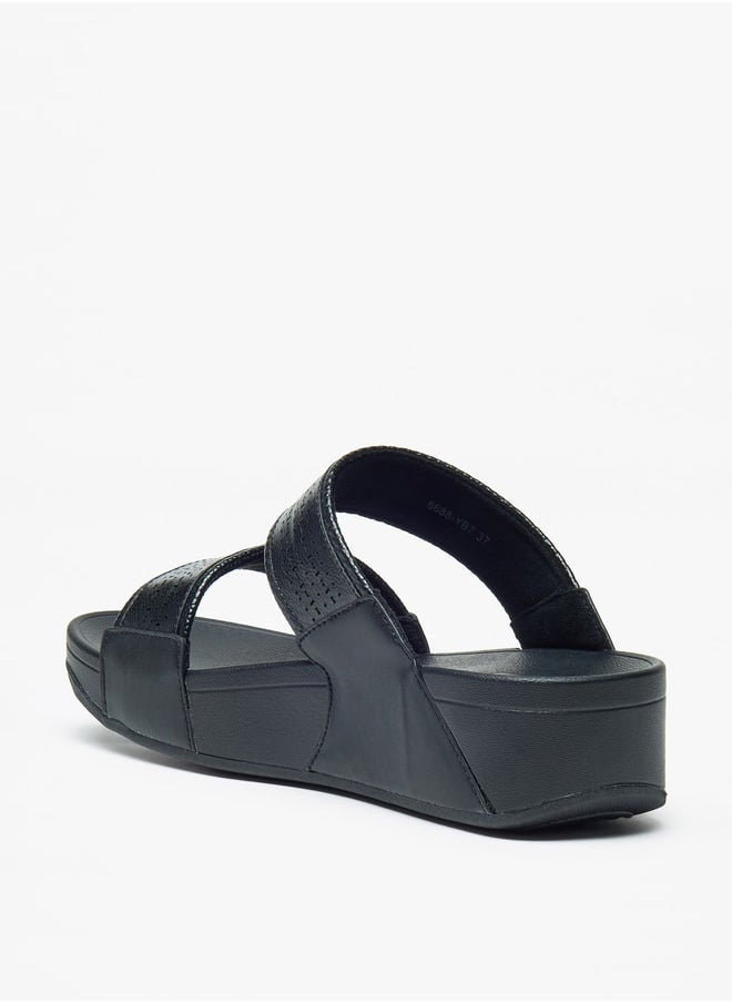Le Confort - Women's Cutwork Detail Slip-On Slide Sandals - Image 1
