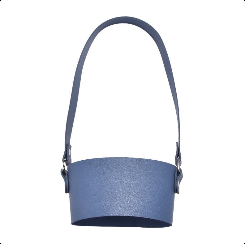 Large Capacity Insulated Ice Cup Sleeve Dark Blue 