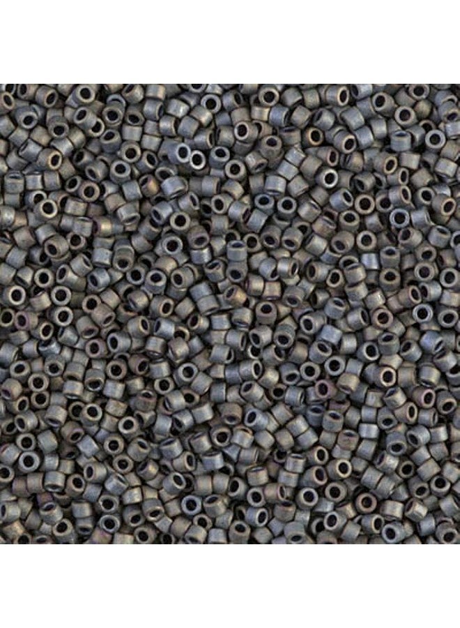 ميوكي حزمة خرز بذور Delica: مقاس 11/0 مجموعة رمادي أسود غير لامع Db301 Db307 Db3103 أنابيب مكونة من 2 قطعة - Image 3