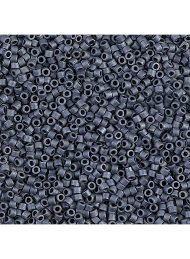 ميوكي حزمة خرز بذور Delica: مقاس 11/0 مجموعة رمادي أسود غير لامع Db301 Db307 Db3103 أنابيب مكونة من 2 قطعة - Image 2