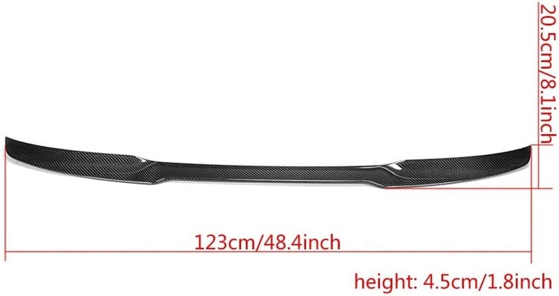 QASULER Carbon Fiber Rear Trunk Wing Spoiler for BMW 3 Series - Image 2