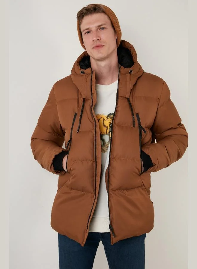 Buratti Hooded Waterproof, Windproof, Cold-Resistant Slim Fit Jacket for Men - JACKET 5717101