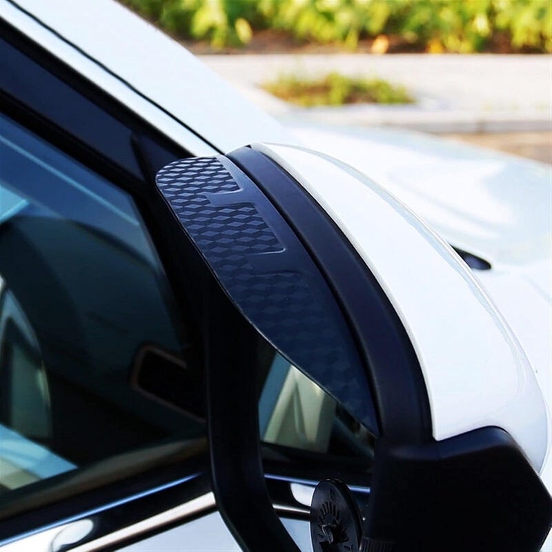 DEMULAX ABS Car Rearview Mirror Rain Eyebrow Shield Cover - Image 3
