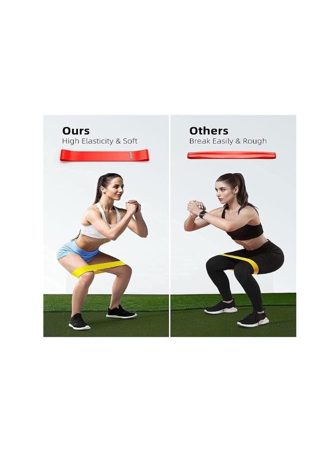Urmit Surgical Resistance Bands Set for Men and Women, Pack of 5 Different Levels Elastic Band for Home Gym Long Exercise Workout - Great Fitness Equipment for Training, Yoga - Free Carrying Bag - Image 3