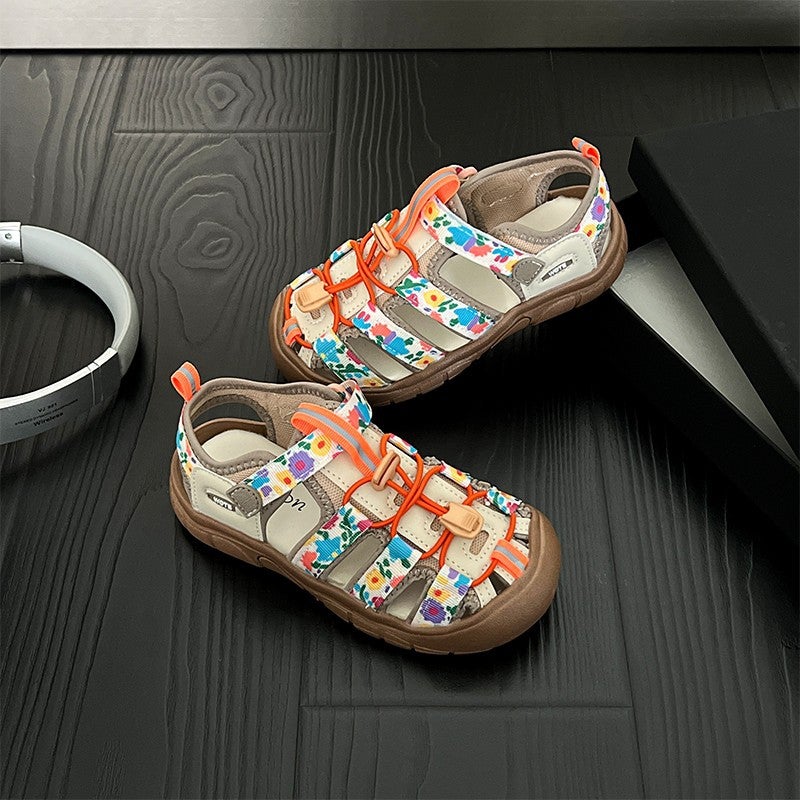Children'S Sandals 2025 Boys' Closed-Toe Sports Sandals Girls' Fashion Versatile Casual Non-Slip Sandals - Image 4