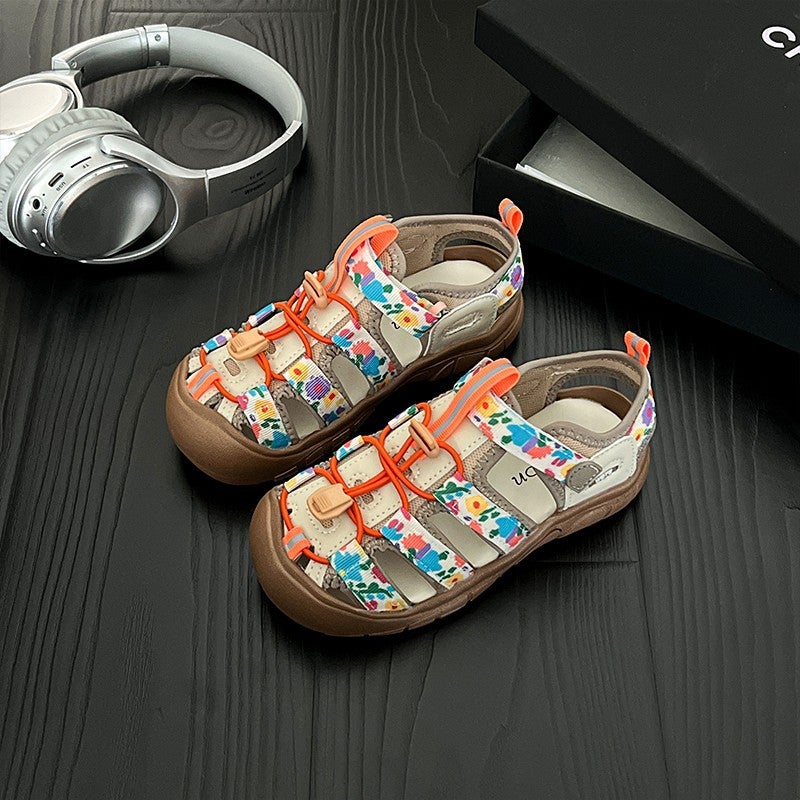 Children'S Sandals 2025 Boys' Closed-Toe Sports Sandals Girls' Fashion Versatile Casual Non-Slip Sandals - Image 1