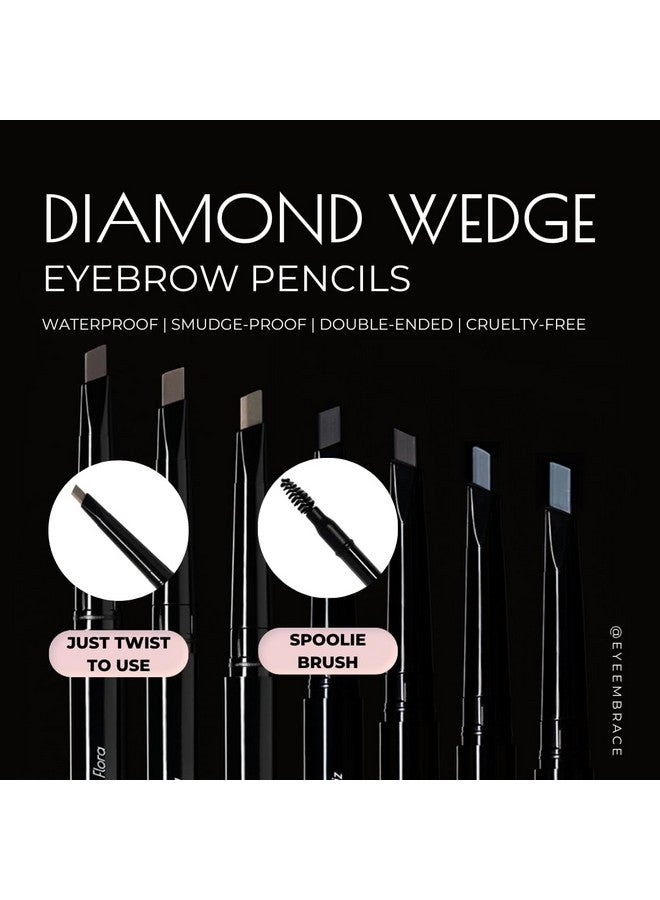 Eye Embrace Luna: Light Browngray Eyebrow Pencil Waterproof Doubleended Automatic Angled Tip & Spoolie Brush Crueltyfree - Image 3
