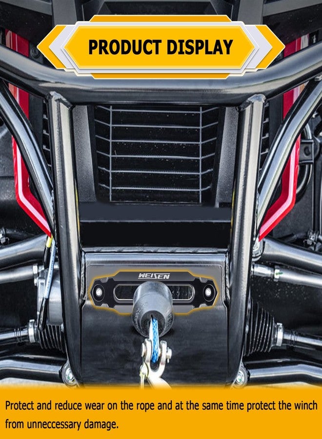 WeiSen ATV 4 7/8" Aluminum Winch Fairlead for 2000-3500 LBs, Synthetic Rope Hawse Fairlead 124MM for ATV Winches - Image 3