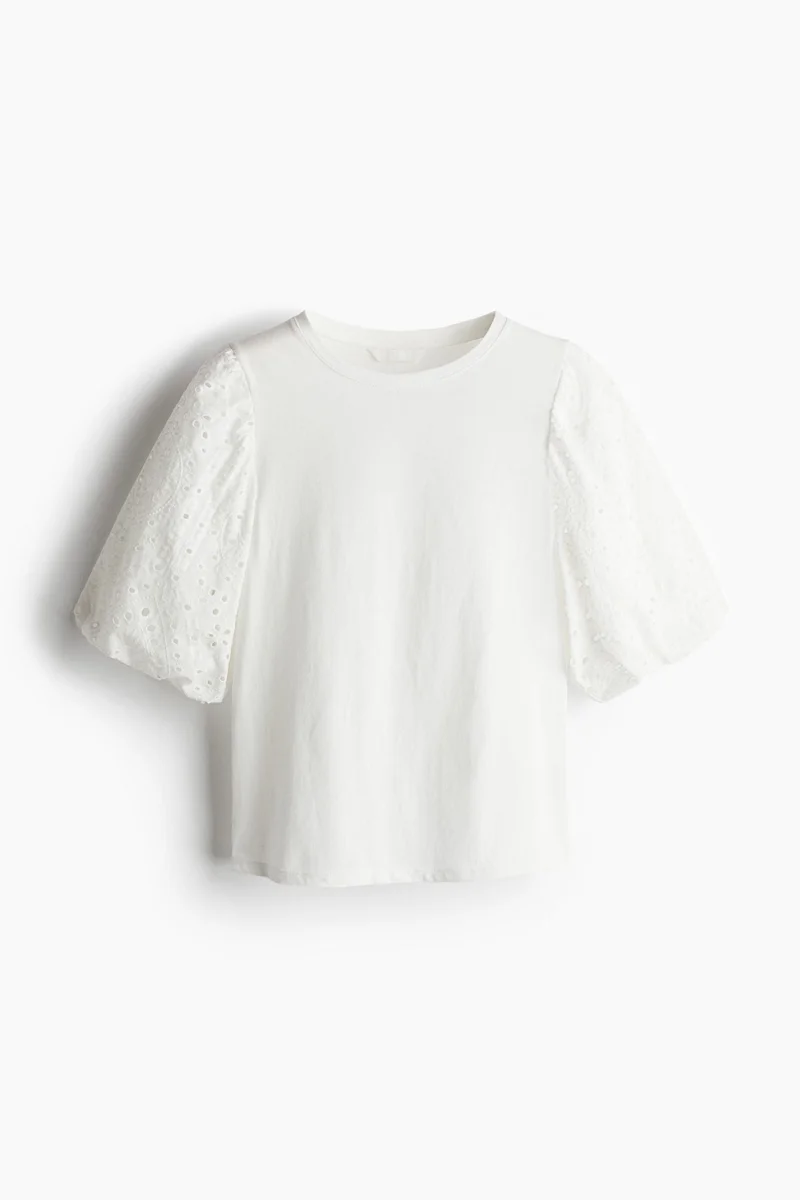 H&M Balloon-sleeved top