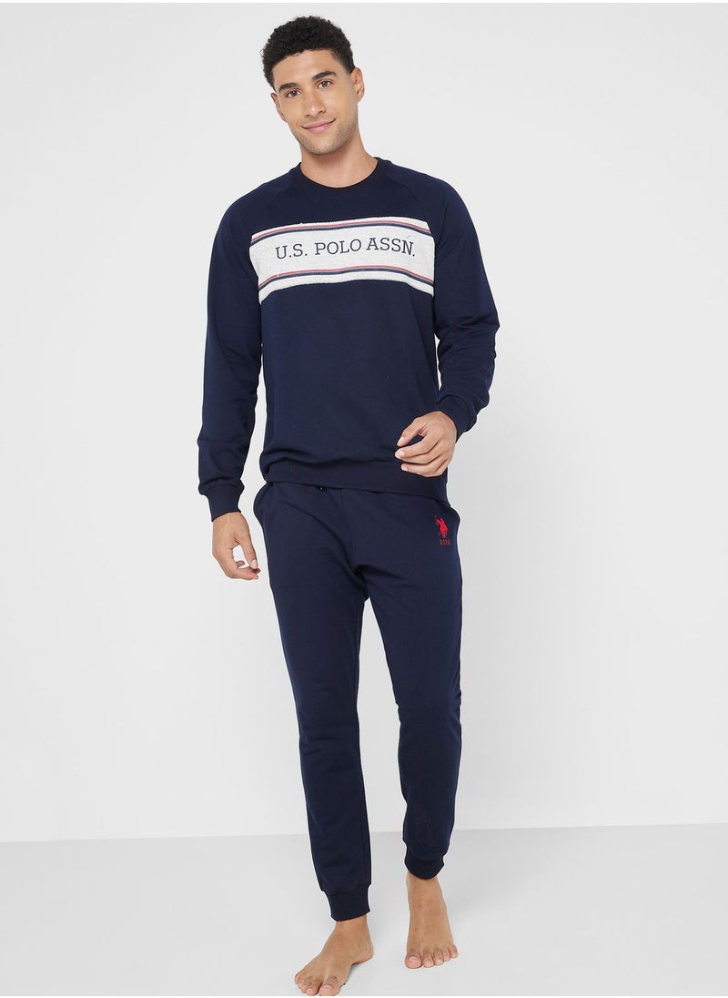 U.S. Polo Assn. - Crew Neck T-Shirt Pyjama Set - Image 1