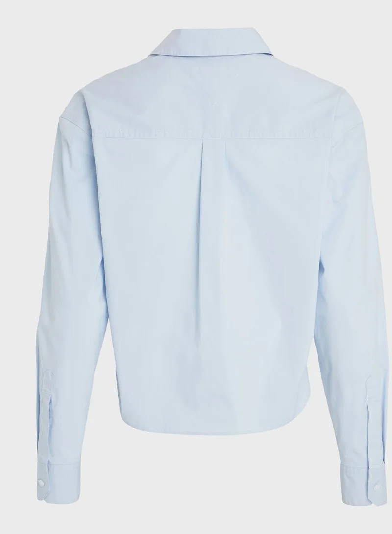 TOMMY JEANS Front Tie Detail Shirt