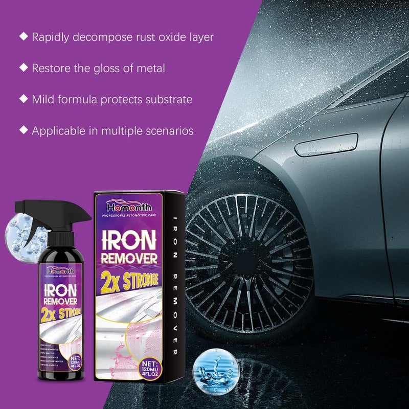 Car rust cleaner, metal surface degreaser, fast rust removal, gentle formula, suitable for multiple materials, anti-oxidation and repair. HM-E03-0182-01 - Image 5