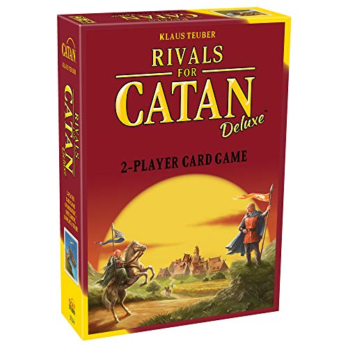 CATAN Rivals Card Game Deluxe Edition Build Trade and Conquer with Enhanced Components Family Game for Kids Adults Ages 10 2 Players 4560 Minute Playtime - Image 1