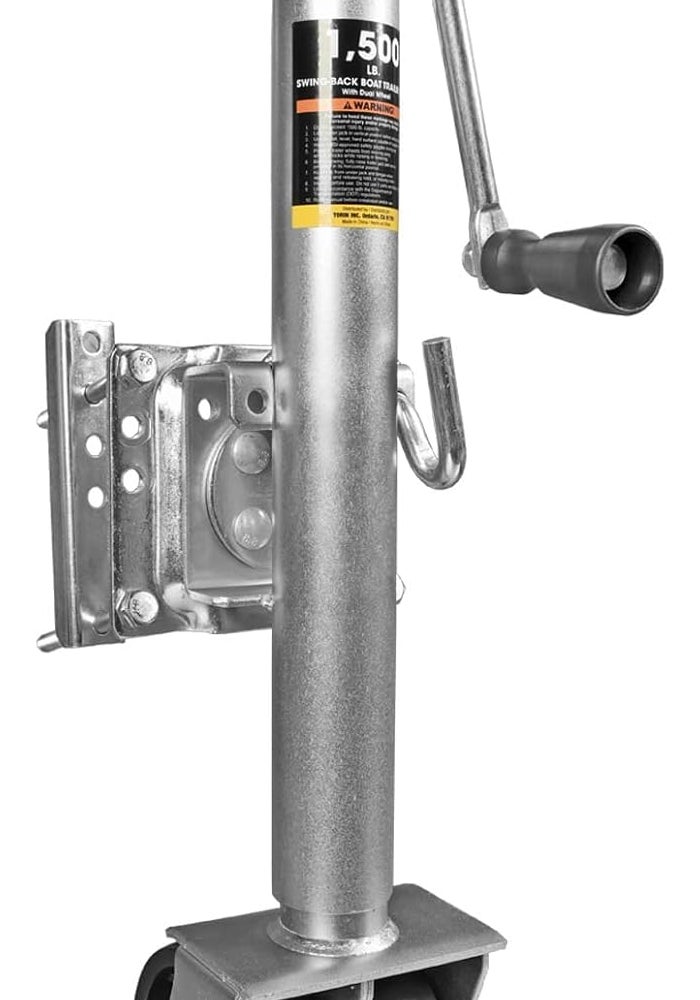 Torin 1500 lbs Heavy Duty Swivel Boat Trailer Jack with Wheel - Image 1