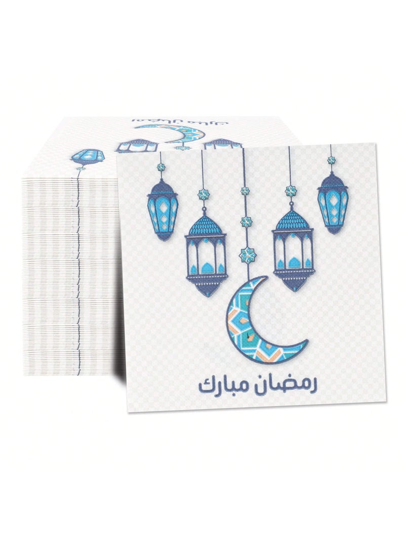 زينة رمضان مناديل سفرة رمضان ورقية  20 قطعة – مقاس 33 × 33 سم - Image 5
