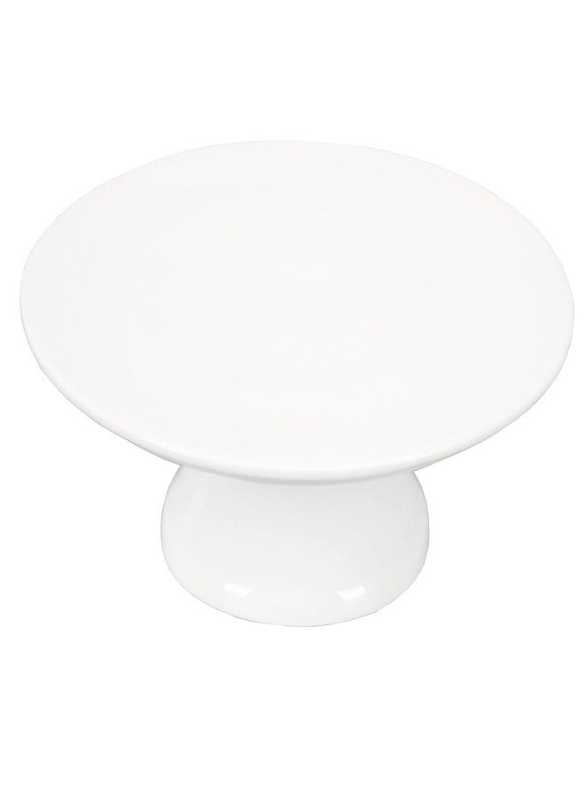 jinsongdafa Porcelain Cake Stand, Round Dessert Stand, Cupcake Stand - Wedding and Birthday Decorating Cake Pedestal Stand - Dessert Display Serving Use at Parties, Restaurants, Birthday 13.8 Inch - Image 1