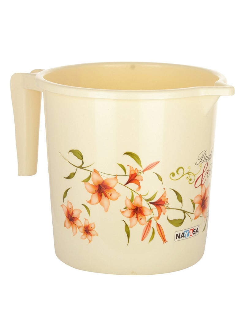 NAYASA Nayasa Bathroom Set Small DLX 6 Pcs Bkt 18 L Mug 15 L Basin 20 L Dustbin 14 L 509 Stool Soap Case Bathroom Accessory Set Plastic Bathroom Set Bath Set for Bathroom Brown  - Image 5