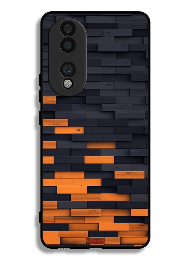 Tolwak Honor 70 Protective Case Cover Wooden Wall - Image 2