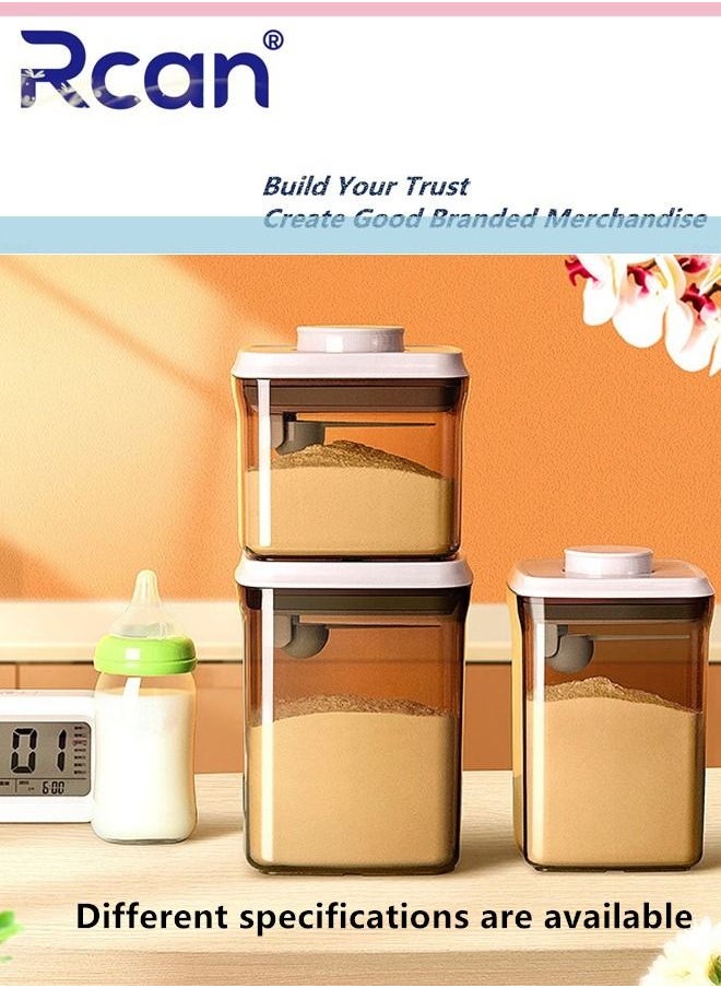 Rcan Baby Formula Milk Powder Container Portable Rice Flour Storage Box with Spoon Dispenser Moisture Proof Sealed Jar BPA-Free 1000ML  - Image 4