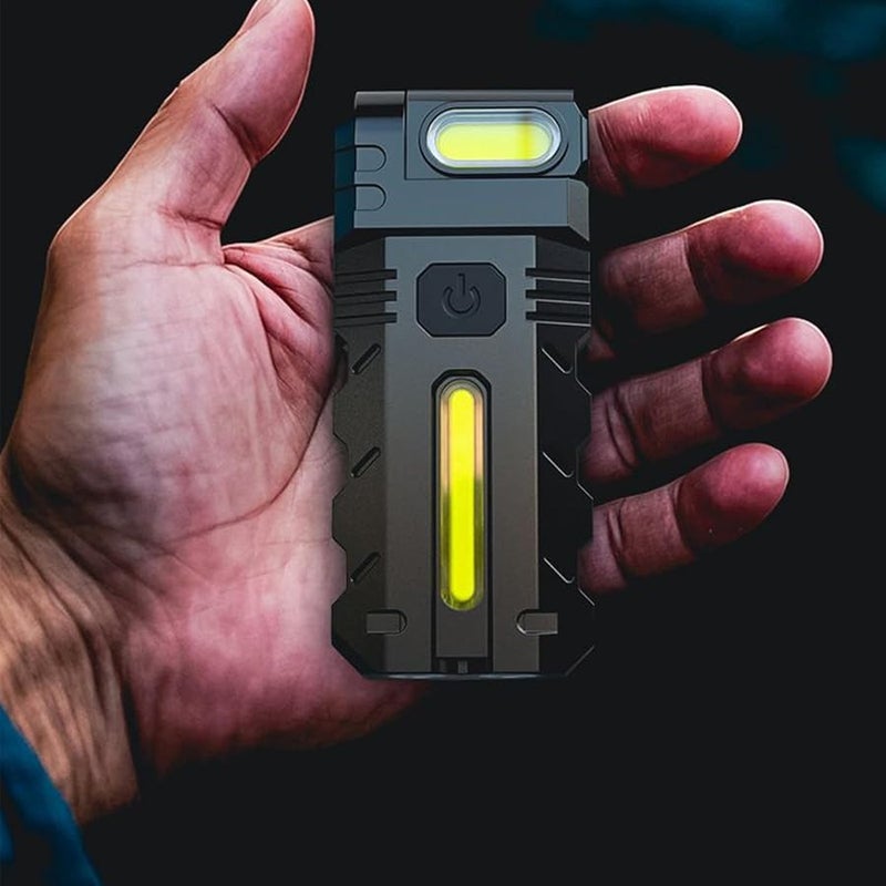 Rechargeable Mini LED Flashlight Waterproof Magnetic Portable Torch For Outdoor Camping Hiking Fishing - Image 4