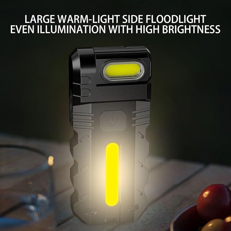 Rechargeable Mini LED Flashlight Waterproof Magnetic Portable Torch For Outdoor Camping Hiking Fishing - Image 5