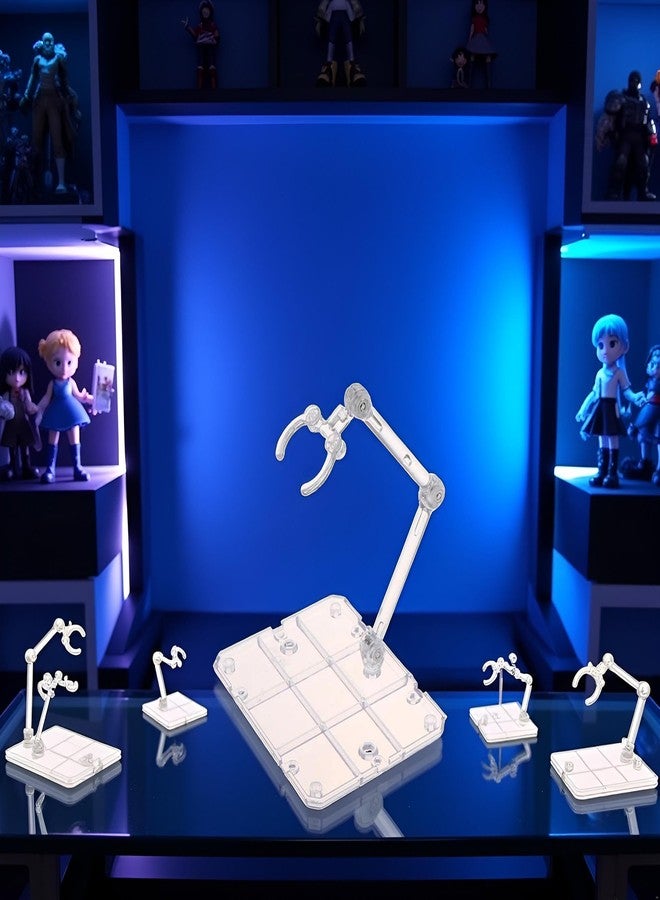 GANPUB Action Figure Stand, Doll Model Display Holder Base Doll Support Stand Compatible with HG RG SD SHF Gundam 1/144 Toy Collectible Display and Storage - Image 5