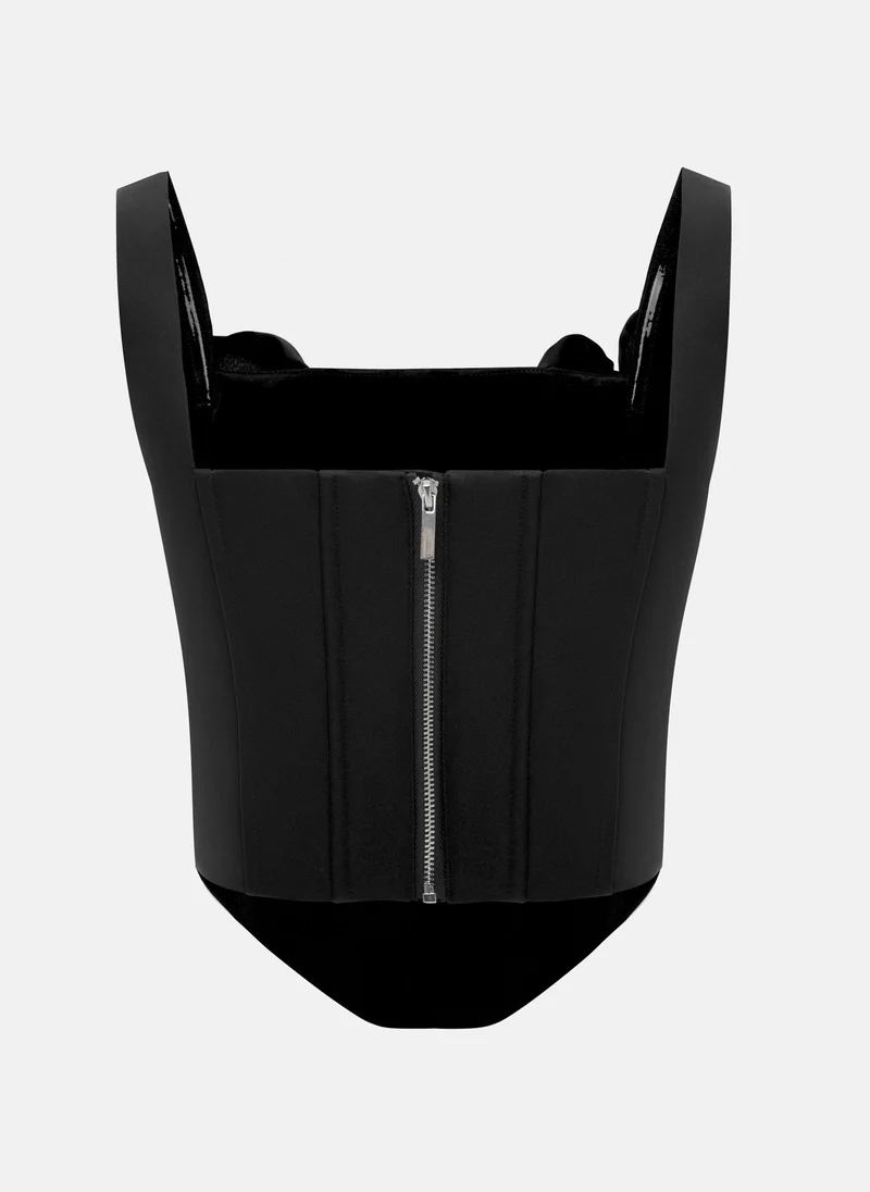 Lichi Smooth corset with decorative flowers
